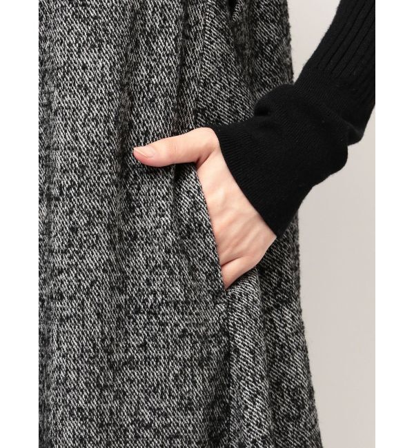 ELENDEEK「TWEED DEEP V NECK OP」|ワンピース|