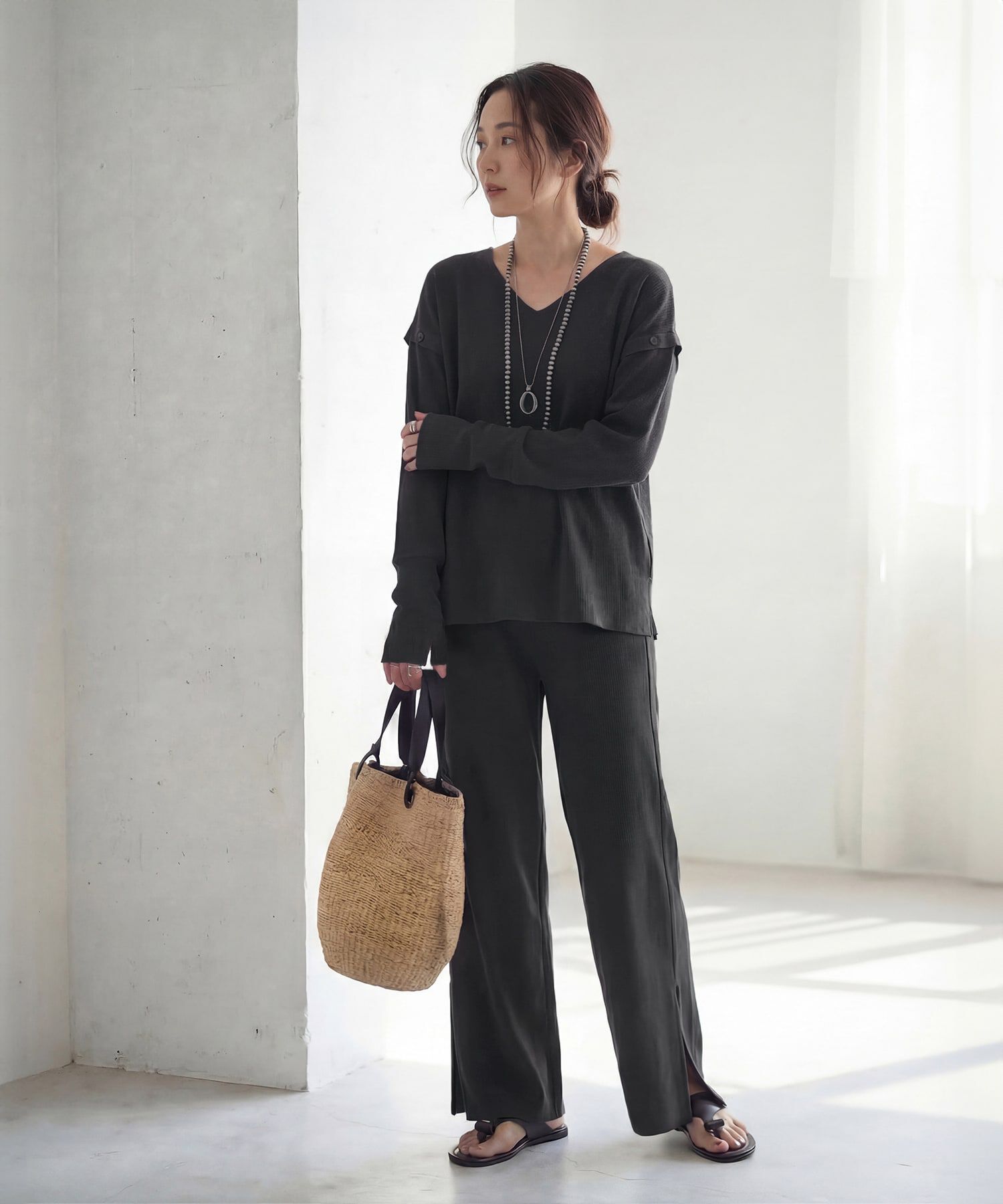 STYLE DELI「袖が外せる◆PUFFニットセットアップ」|ニット・セーター|