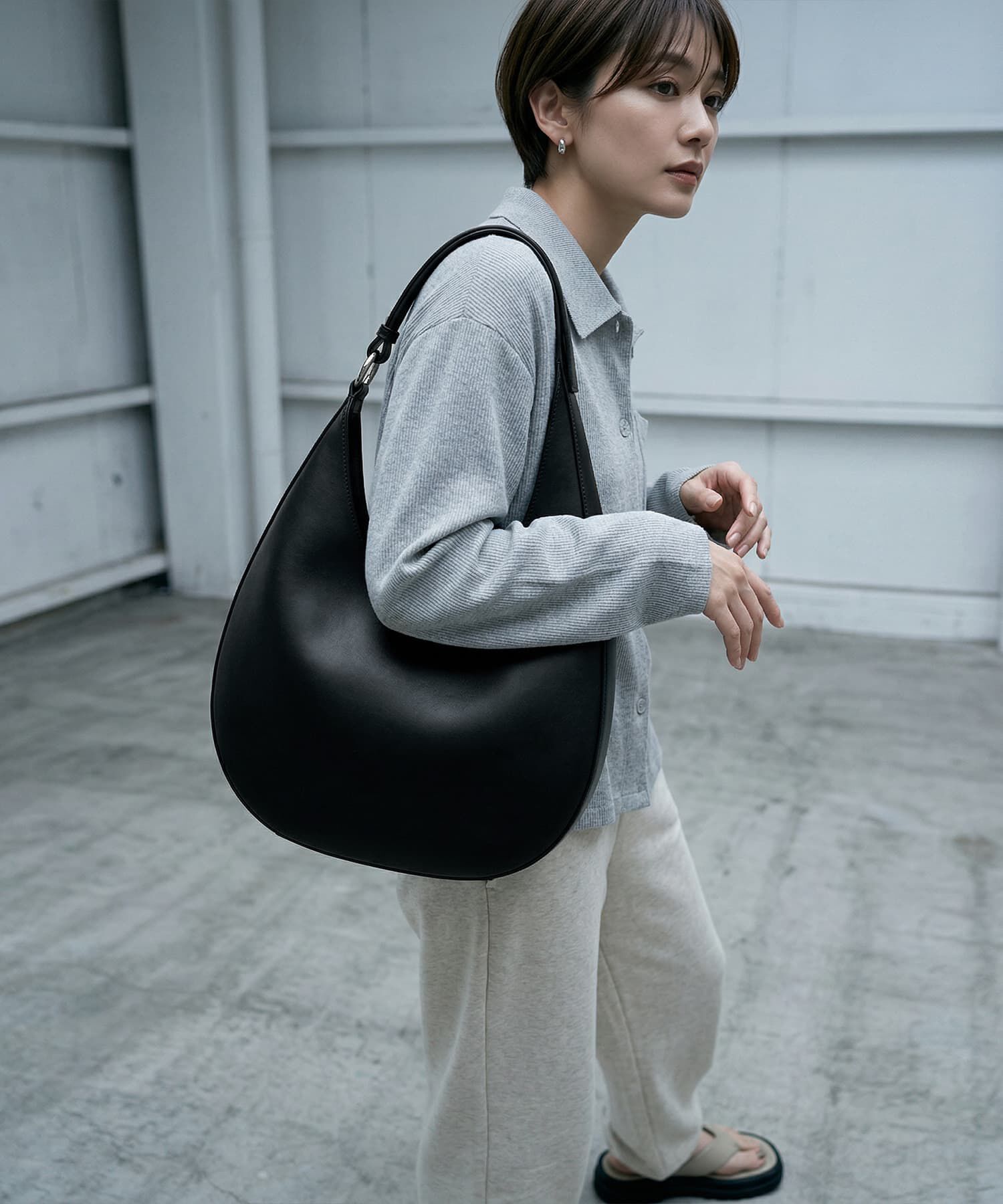 STYLE DELI「【BLK001】ハーフムーンショルダーバッグ」|ショルダー・メッセンジャー|