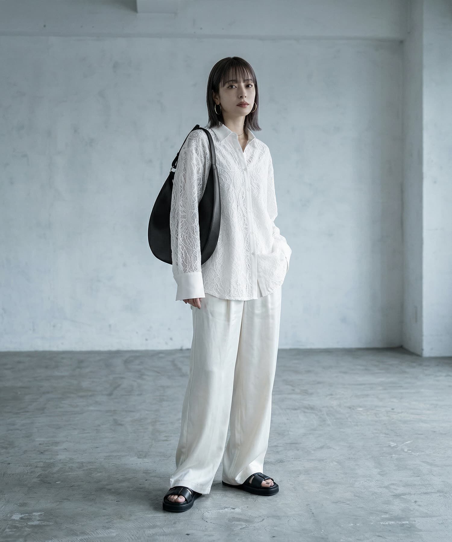 STYLE DELI「【BLK001】ハーフムーンショルダーバッグ」|ショルダー・メッセンジャー|