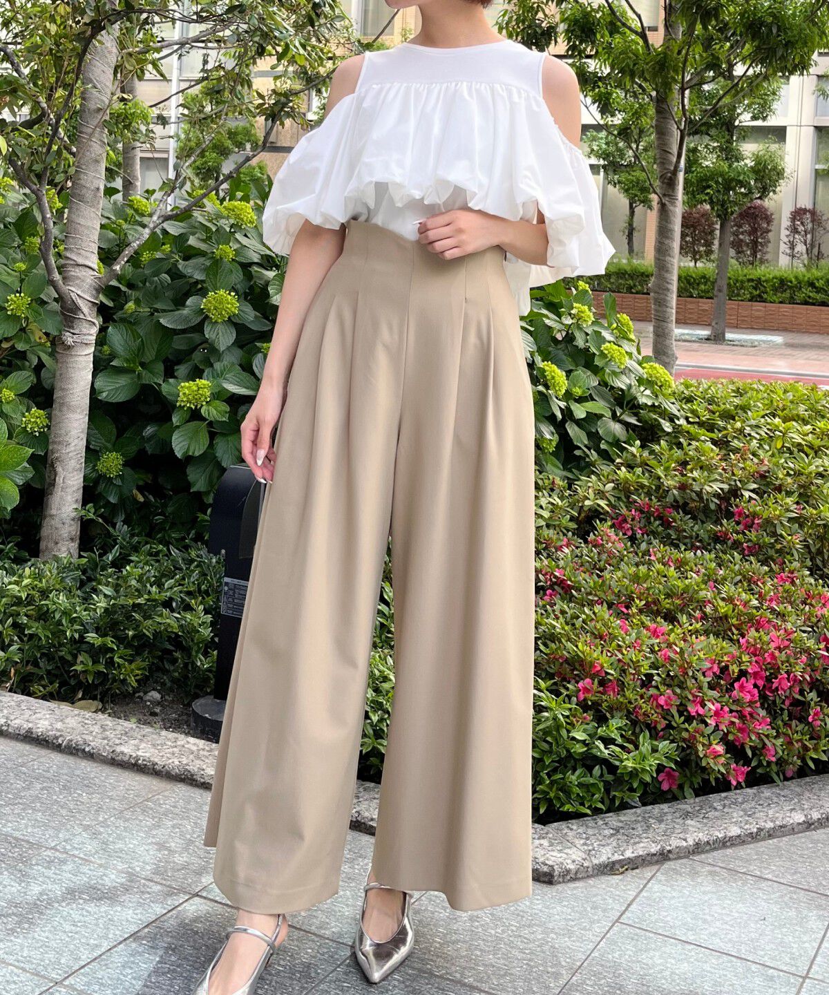 アンドクチュール「サスペ付きワイドパンツ」|その他|