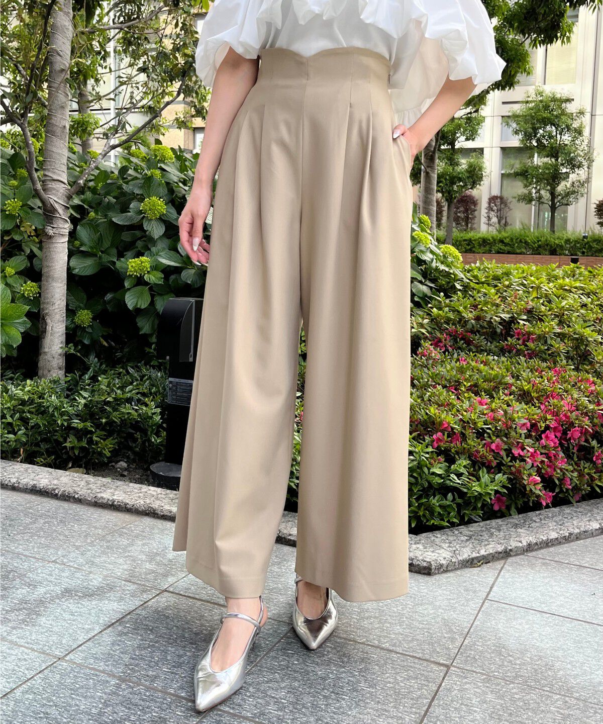 アンドクチュール「サスペ付きワイドパンツ」|その他|