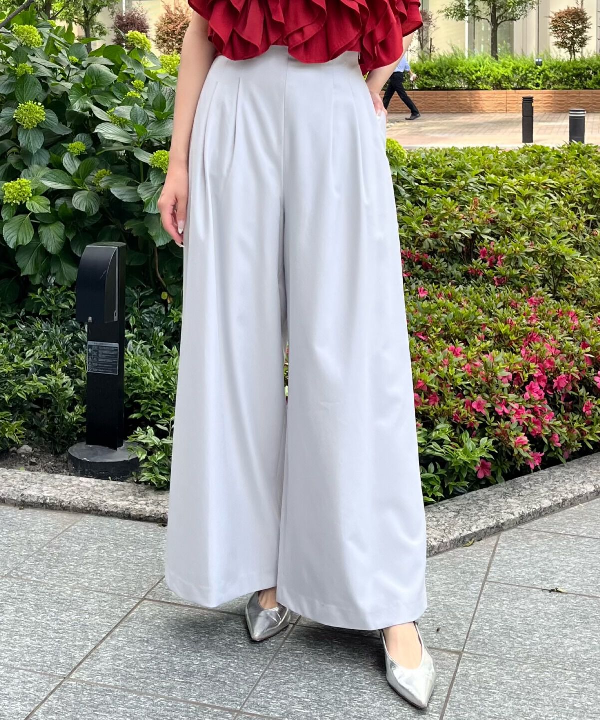 アンドクチュール「サスペ付きワイドパンツ」|その他|