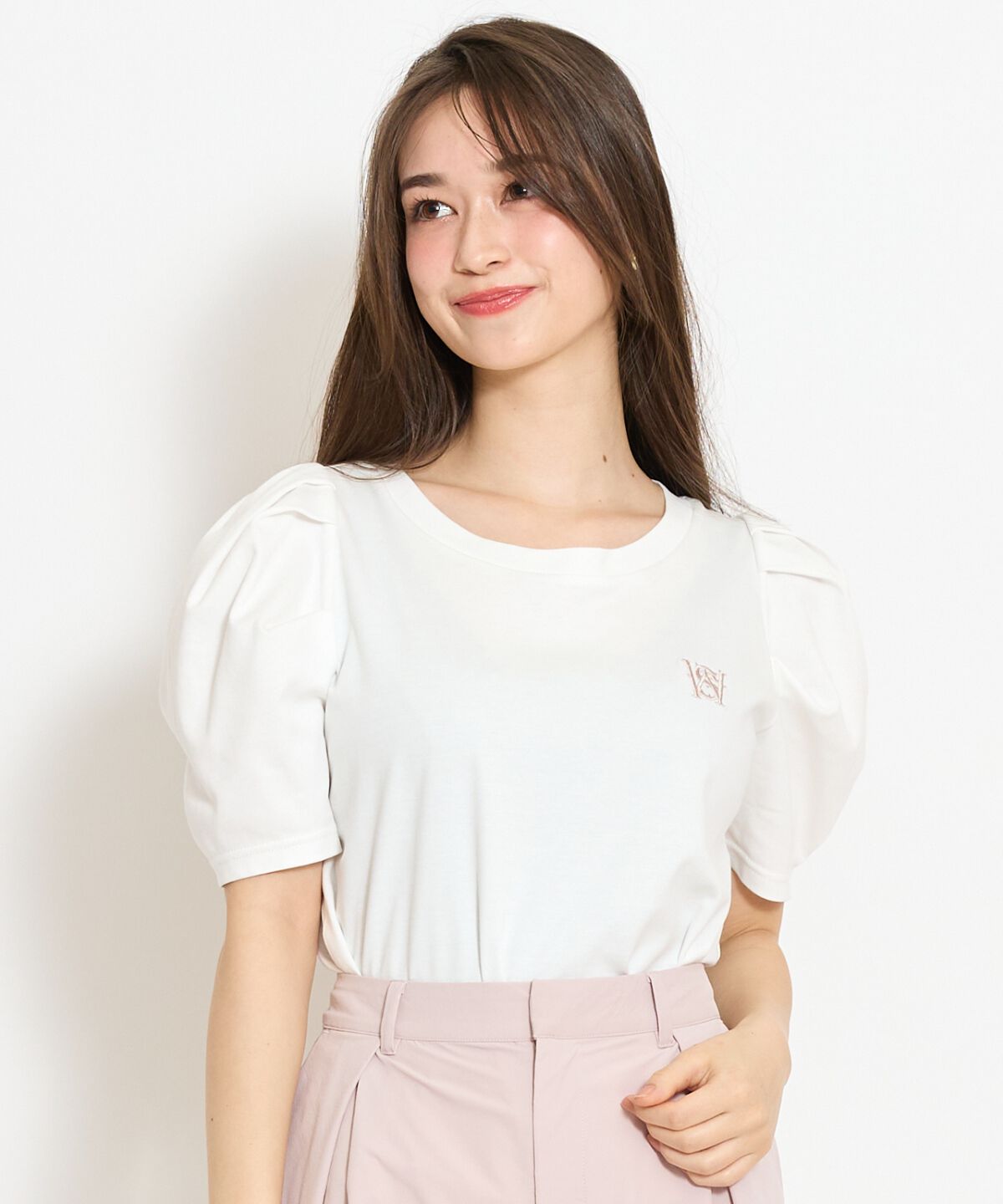 WILLSELECTION「ロゴ刺繍タックスリーブTシャツ」|Tシャツ・カットソー|オフ