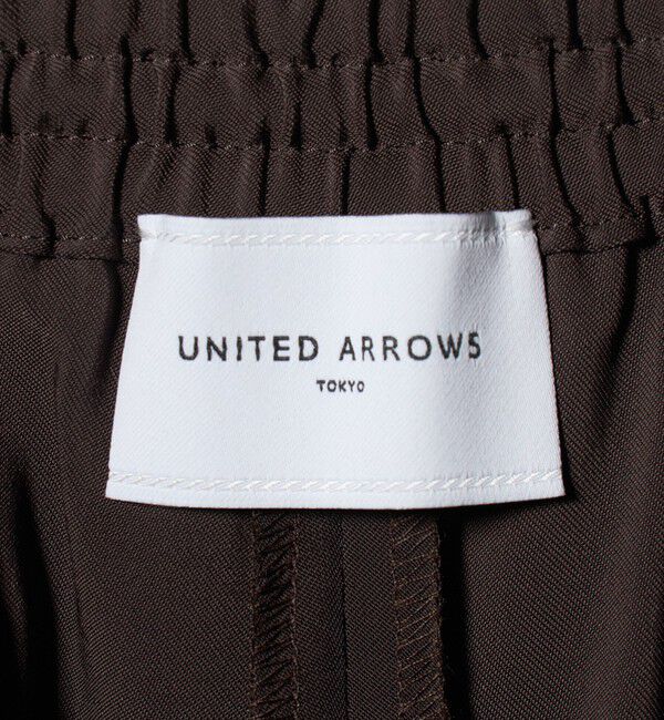 UNITED ARROWS「ツイル イージーパンツ ‐ストレッチ 防シワ 接触冷感‐」|スラックス|