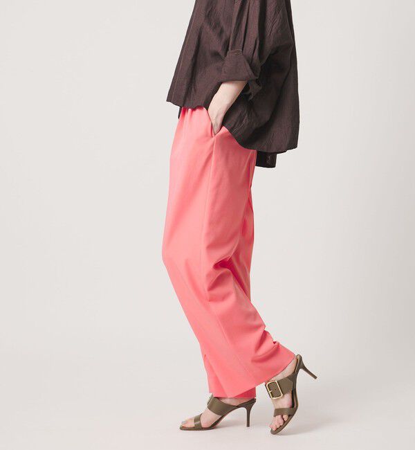 UNITED ARROWS「ツイル イージーパンツ ‐ストレッチ 防シワ 接触冷感‐」|スラックス|