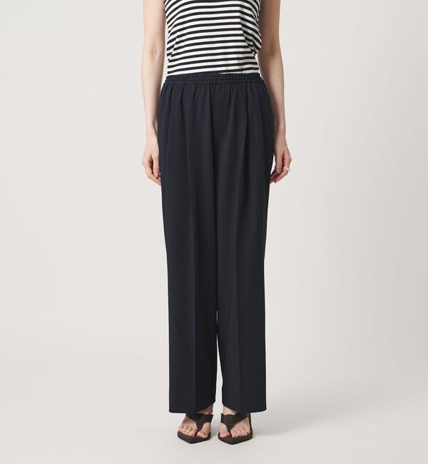 UNITED ARROWS「ツイル イージーパンツ ‐ストレッチ 防シワ 接触冷感‐」|スラックス|