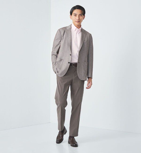 UNITED ARROWS green label relaxing「DUADRY clean バーズアイ ボタンダウン ビズポロ ポロシャツ -吸水速乾・抗菌-」|ポロシャツ|