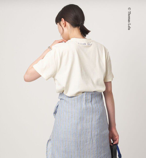 UNITED ARROWS green label relaxing「【別注】＜Thomas Lelu＞サインアート 半袖 Tシャツ カットソー」|Tシャツ・カットソー|
