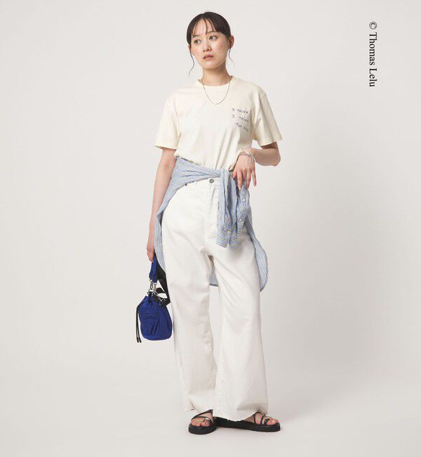 UNITED ARROWS green label relaxing「【別注】＜Thomas Lelu＞サインアート 半袖 Tシャツ カットソー」|Tシャツ・カットソー|