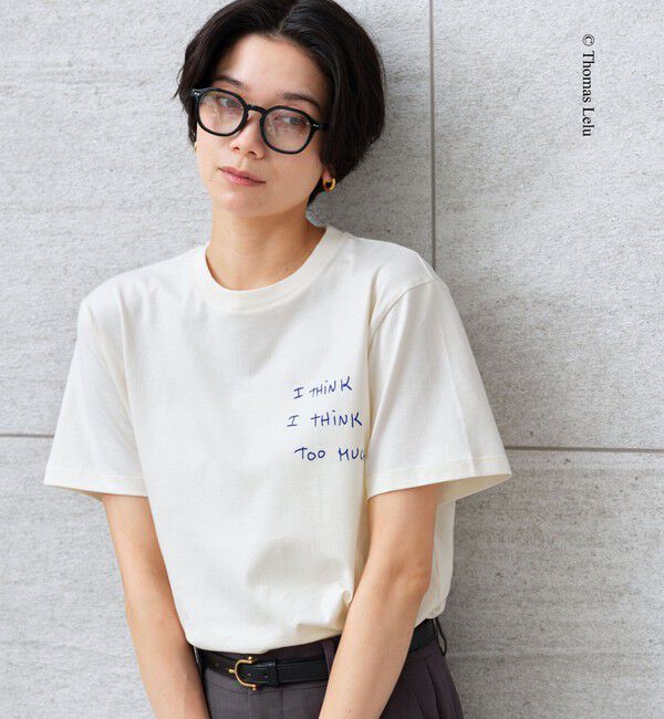 UNITED ARROWS green label relaxing「【別注】＜Thomas Lelu＞サインアート 半袖 Tシャツ カットソー」|Tシャツ・カットソー|
