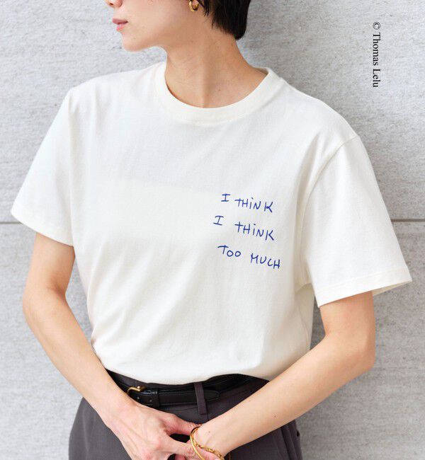 UNITED ARROWS green label relaxing「【別注】＜Thomas Lelu＞サインアート 半袖 Tシャツ カットソー」|Tシャツ・カットソー|