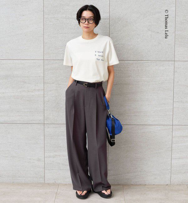 UNITED ARROWS green label relaxing「【別注】＜Thomas Lelu＞サインアート 半袖 Tシャツ カットソー」|Tシャツ・カットソー|