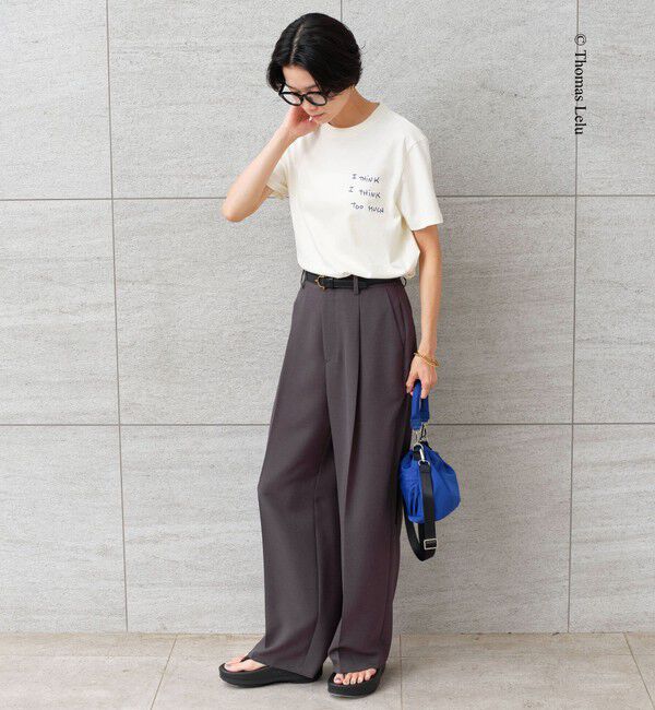 UNITED ARROWS green label relaxing「【別注】＜Thomas Lelu＞サインアート 半袖 Tシャツ カットソー」|Tシャツ・カットソー|