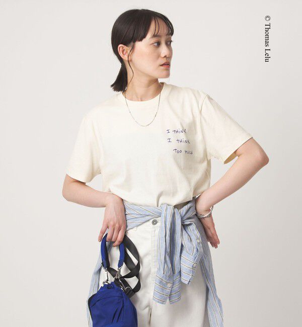 UNITED ARROWS green label relaxing「【別注】＜Thomas Lelu＞サインアート 半袖 Tシャツ カットソー」|Tシャツ・カットソー|