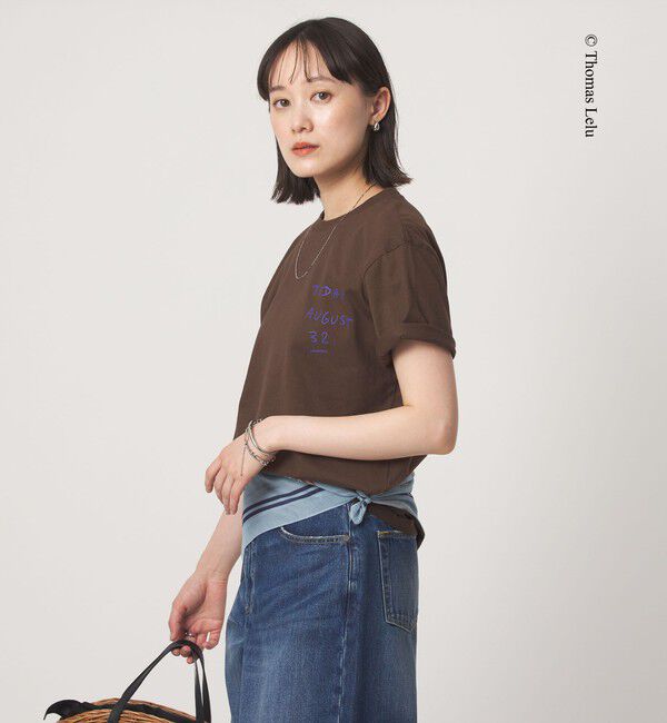 UNITED ARROWS green label relaxing「【別注】＜Thomas Lelu＞サインアート 半袖 Tシャツ カットソー」|Tシャツ・カットソー|