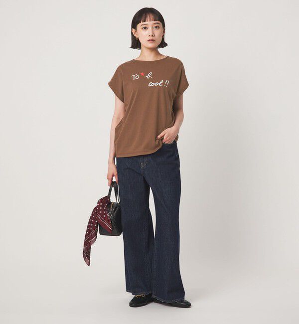 UNITED ARROWS green label relaxing「＜To b. by agnes b.コラボ＞ロゴ フレンチスリーブ Tシャツ」|Tシャツ・カットソー|
