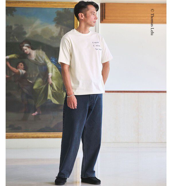 UNITED ARROWS green label relaxing「【別注】＜Thomas Lelu＞サインアート 半袖 Tシャツ カットソー」|Tシャツ・カットソー|