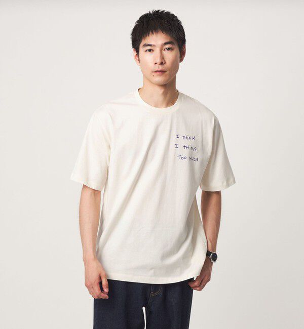 UNITED ARROWS green label relaxing「【別注】＜Thomas Lelu＞サインアート 半袖 Tシャツ カットソー」|Tシャツ・カットソー|