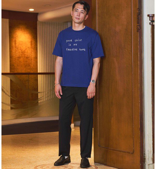UNITED ARROWS green label relaxing「【別注】＜Thomas Lelu＞サインアート 半袖 Tシャツ カットソー」|Tシャツ・カットソー|
