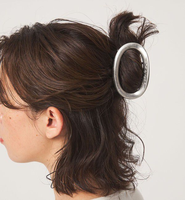 UNITED ARROWS green label relaxing「＜To b. by agnes b.コラボ＞ロゴ ヘアクリップ（オーバル）」|ヘアバンド|