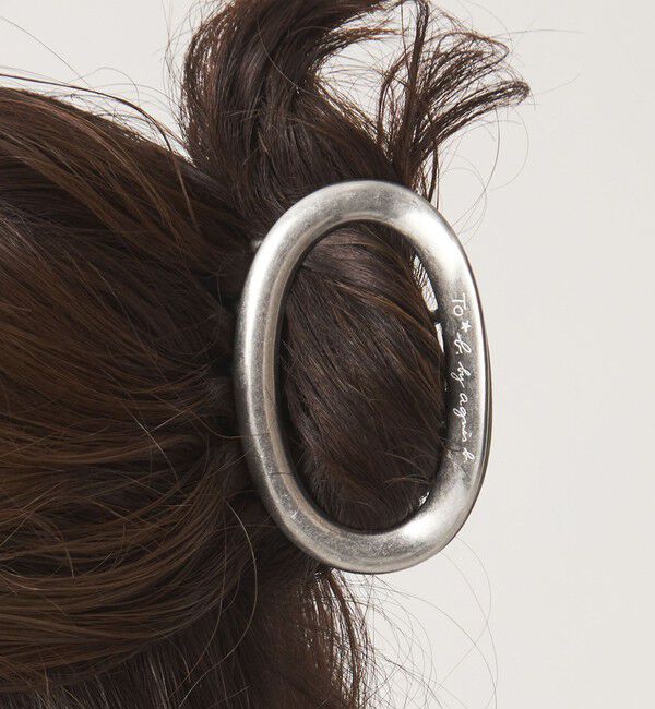 UNITED ARROWS green label relaxing「＜To b. by agnes b.コラボ＞ロゴ ヘアクリップ（オーバル）」|ヘアバンド|