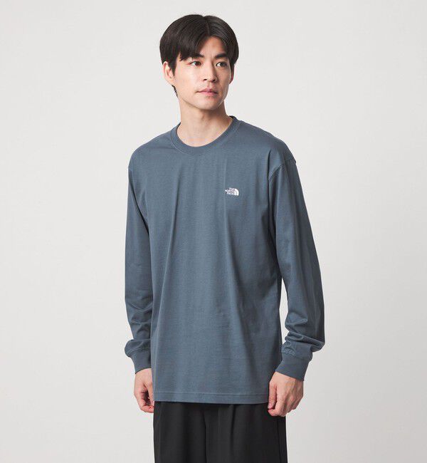 UNITED ARROWS green label relaxing「【WEB限定】＜THE NORTH FACE＞ヌプシ コットン 長袖 Tシャツ」|Tシャツ・カットソー|MD.GRAY