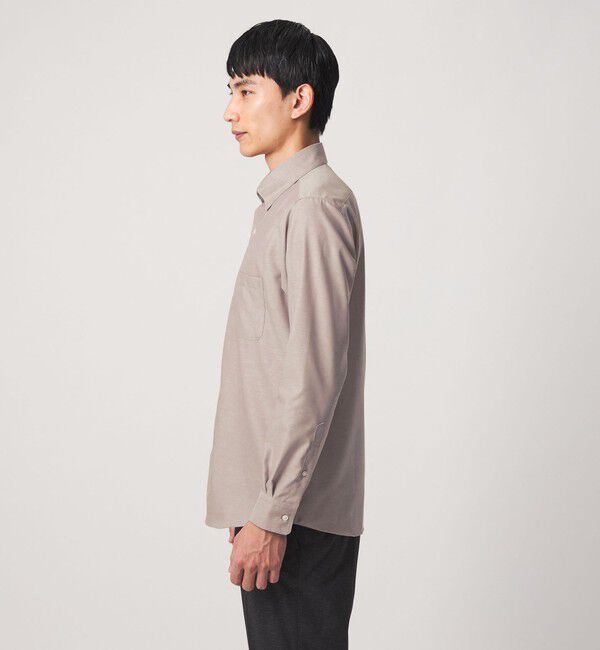 UNITED ARROWS green label relaxing「エブリット コットンオックス ソリッド スナップ ボタンダウン シャツ -イージーアイロン-」|シャツ・ブラウス|