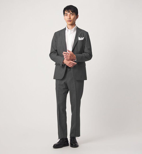 UNITED ARROWS green label relaxing「A+ ポリエステル シャークスキン 2B スタンダード セットアップ ジャケット -ストレッチ-」|テーラードジャケット|