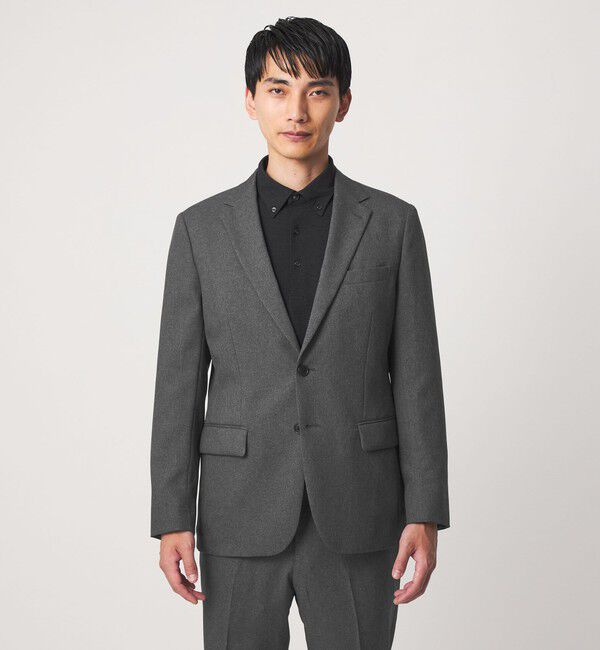 UNITED ARROWS green label relaxing「A+ ポリエステル シャークスキン 2B スタンダード セットアップ ジャケット -ストレッチ-」|テーラードジャケット|