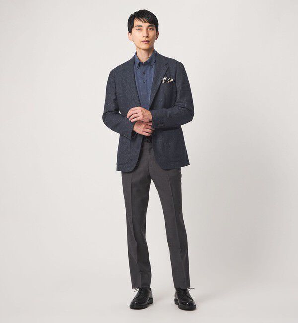 UNITED ARROWS green label relaxing「GUABELLO ネップ ドビー 2B RG ジャケット」|テーラードジャケット|