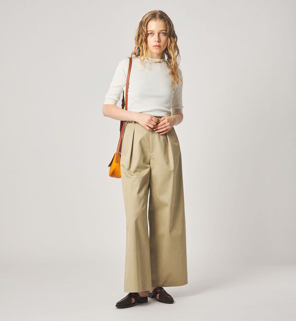 STEVEN ALAN「＜Steven Alan＞ボトルネック ハーフスリーブ ニット」|ニット・セーター|