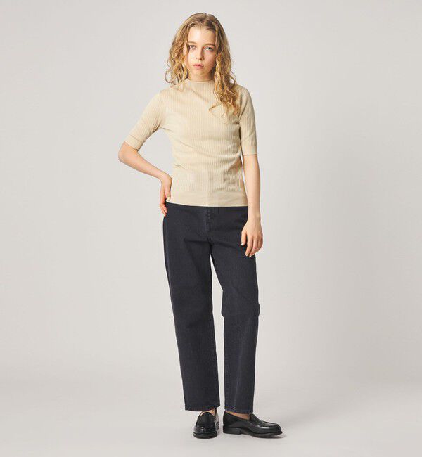 STEVEN ALAN「＜Steven Alan＞ボトルネック ハーフスリーブ ニット」|ニット・セーター|