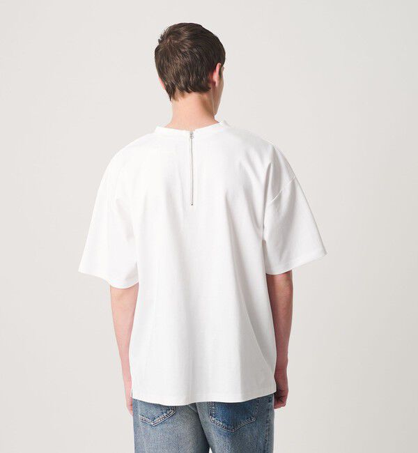 MONKEY TIME「ポンチ バックジップ Tシャツ」|Tシャツ・カットソー|WHITE