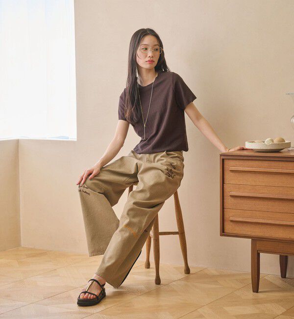 BEAUTY&YOUTH UNITED ARROWS「コットンポリエステル ラメ ショートスリーブ カットソー」|Tシャツ・カットソー|