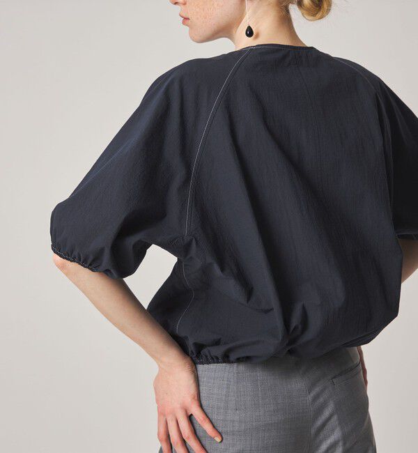 STEVEN ALAN「＜Steven Alan＞クルーネック シュリンク ブラウス」|シャツ・ブラウス|