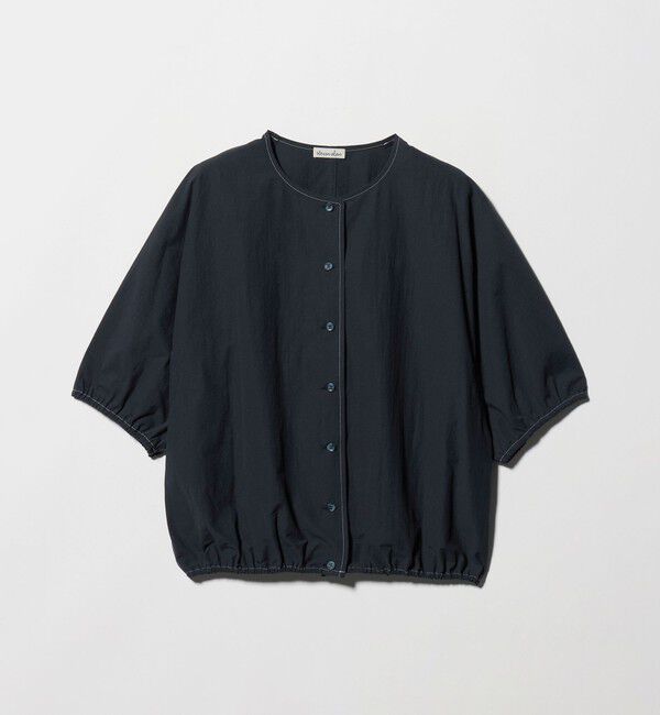 STEVEN ALAN「＜Steven Alan＞クルーネック シュリンク ブラウス」|シャツ・ブラウス|