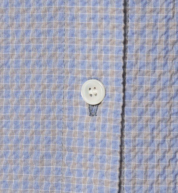 STEVEN ALAN「＜Steven Alan＞コットン サッカー ハーフスリーブ シャツ」|シャツ・ブラウス|