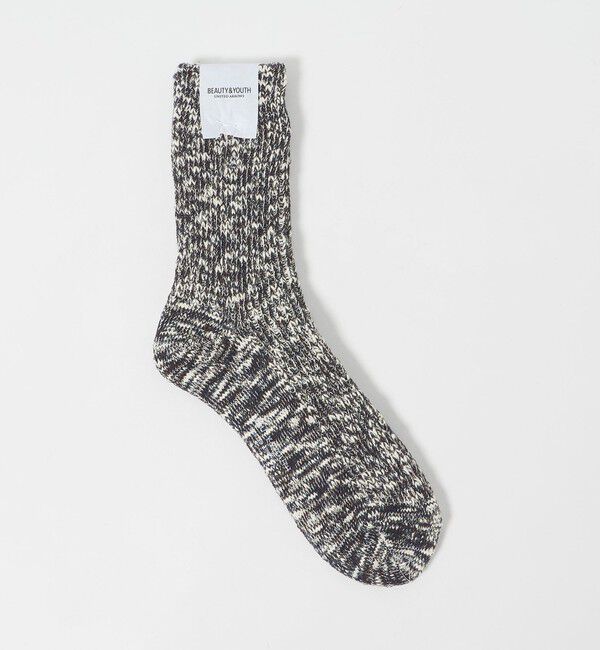 BEAUTY&YOUTH UNITED ARROWS「ビッグ スラブ ソックス」|ソックス|NAVY