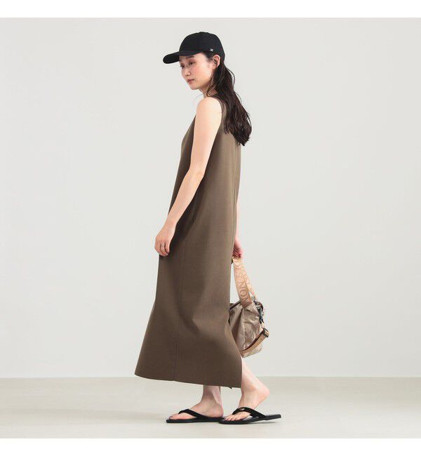 Demi-Luxe BEAMS 「コットン 16ゲージ ノースリーブ ワンピース」|ワンピース|DARK.BROWN