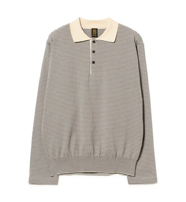 Demi-Luxe BEAMS 「BATONER / ブラウジング ポロ ロングスリーブ Tシャツ」|Tシャツ・カットソー|