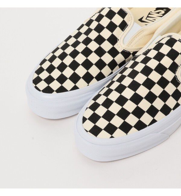 BEAMS「VANS / SLIP-ON REISSUE 98 LX CHECKERBOARD BLACK/OFF WHITE」|スニーカー|