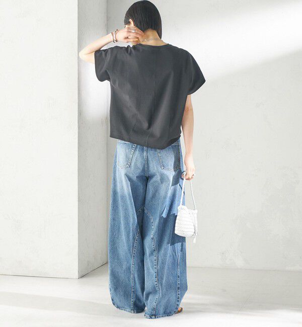 SHIPS for women「〈接触冷感〉ポンチ ドルマン TEE」|Tシャツ・カットソー|