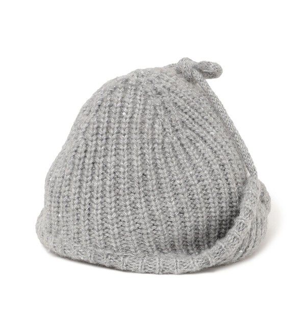 SHIPS for women「perah: ブローチ 付 イヤー フラップ ラメ ニット キャップ」|ニット帽|