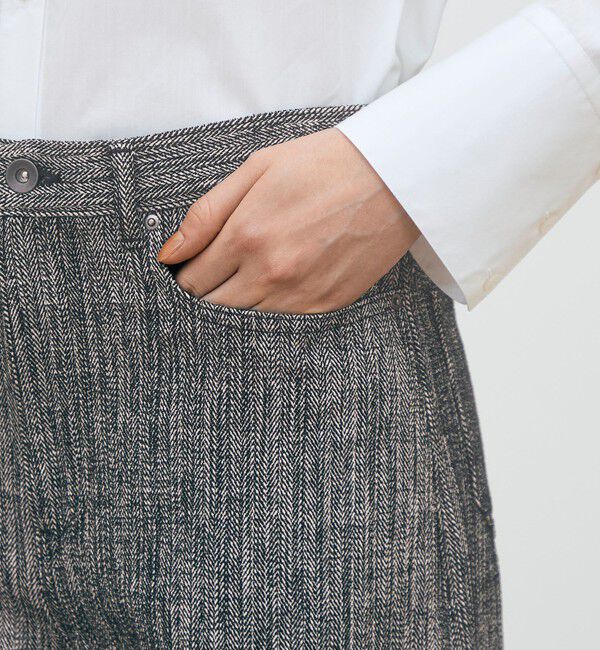 DES PRES「モールヤーンヘリンボーン ワイドパンツ」|その他|