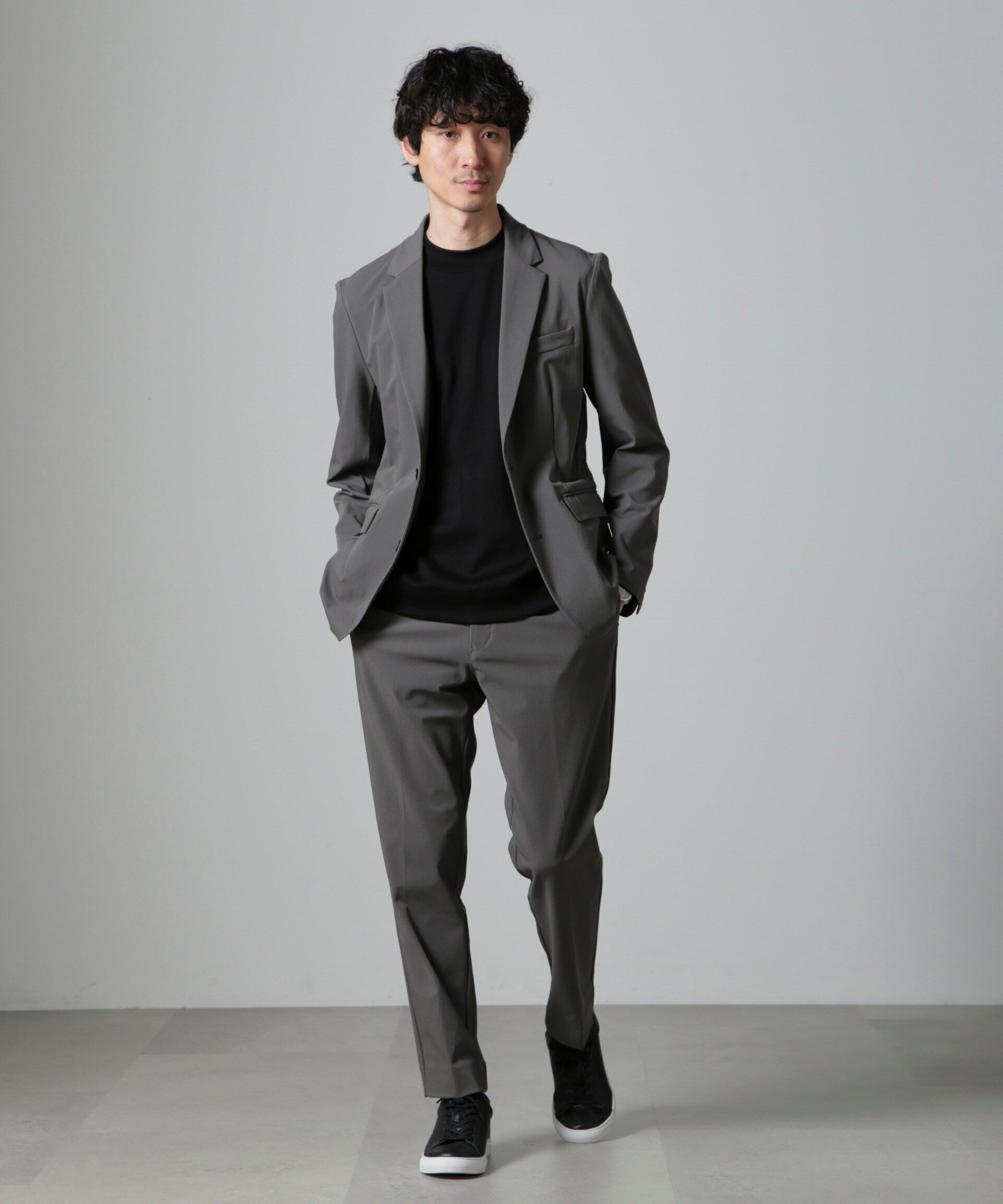 NANO universe「「FORMAL JERSEY」モックネックカットソー半袖」|Tシャツ・カットソー|