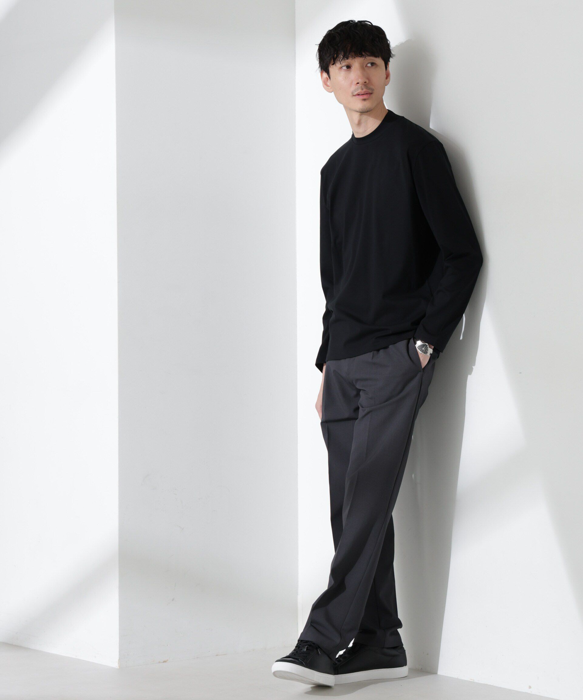nano･universe「ジャケT(R) クルーネック 長袖」|Tシャツ・カットソー|
