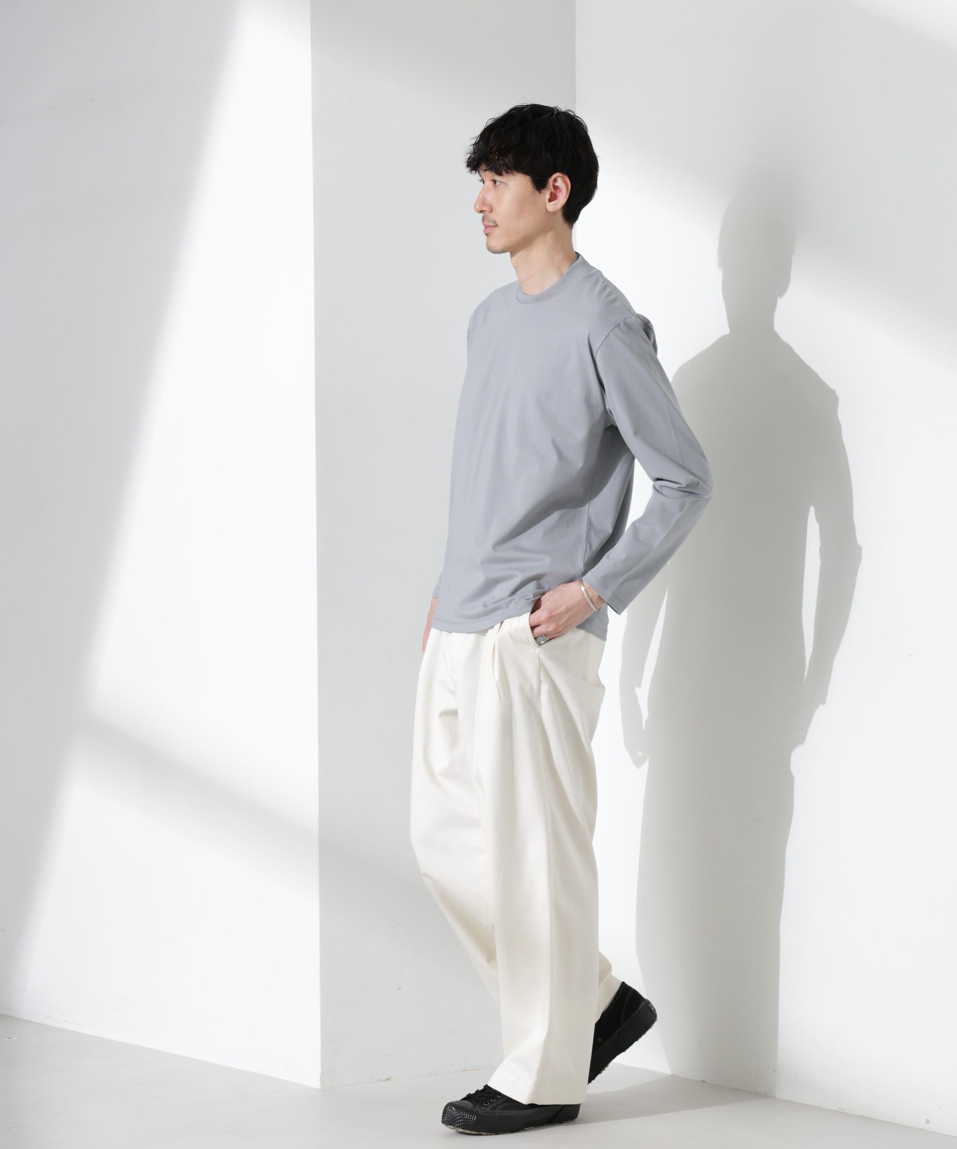 nano･universe「ジャケT(R) クルーネック 長袖」|Tシャツ・カットソー|