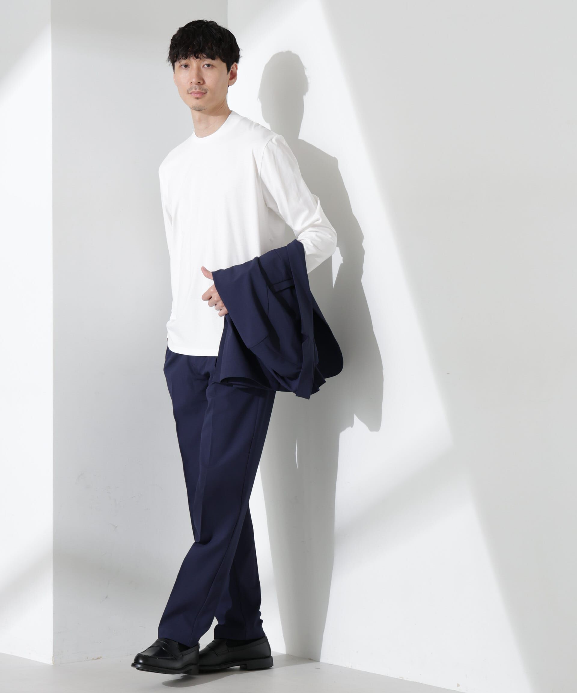 nano･universe「ジャケT(R) クルーネック 長袖」|Tシャツ・カットソー|
