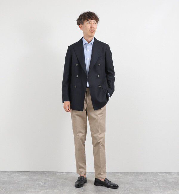 NOLLEY'S goodman「《ビジカジ対応》フランネラーナWJK ヘリンボーン ダブルジャケット 26AW」|テーラードジャケット|